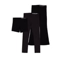 thumbnail image 1 of Wonder Nation Girls Bike Short, Legging & Flare Legging, 3-Pack, Sizes 4-18 & Plus, 1 of 4