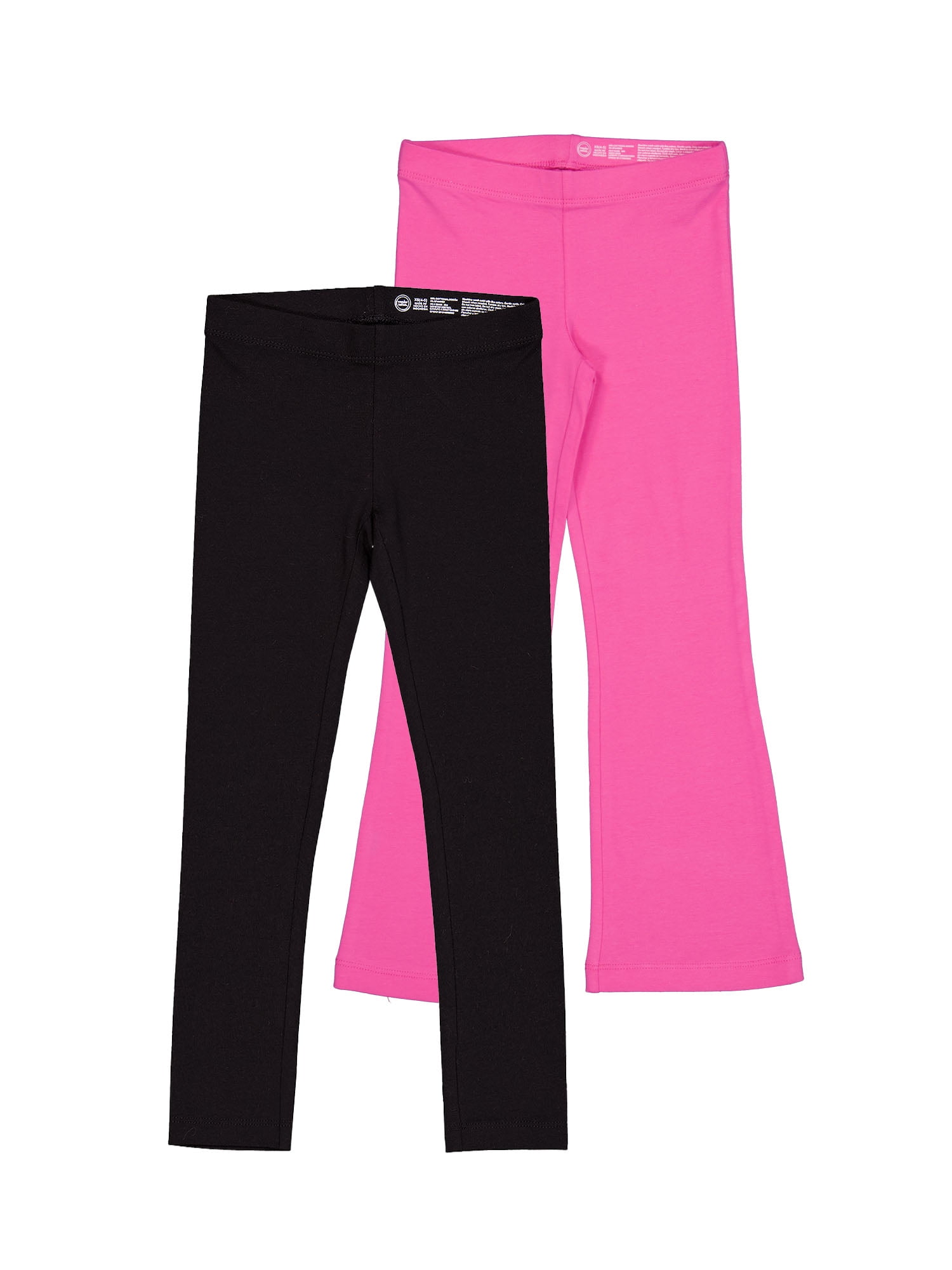 Wonder Nation Girls Skinny and Flare Legging, 2-Pack, Sizes 4-18 & Plus