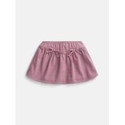 Wonder Nation Girls Plaid Bow Skort, Sizes 4-18