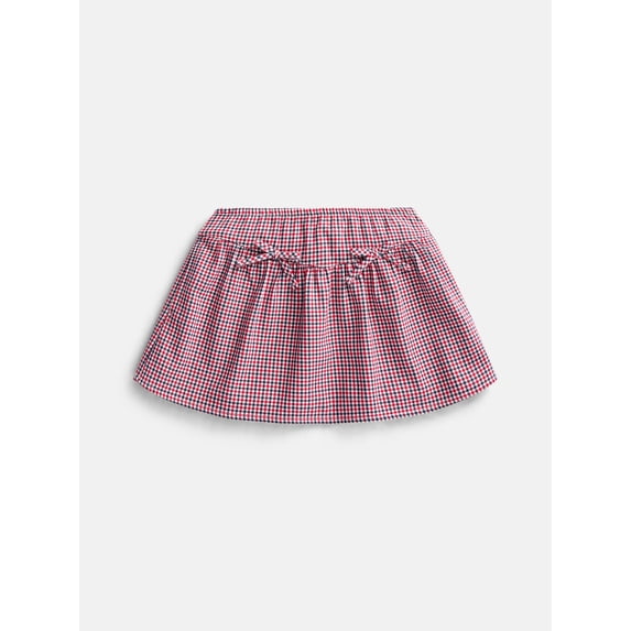 Wonder Nation Girls Plaid Bow Skort, Sizes 4-18