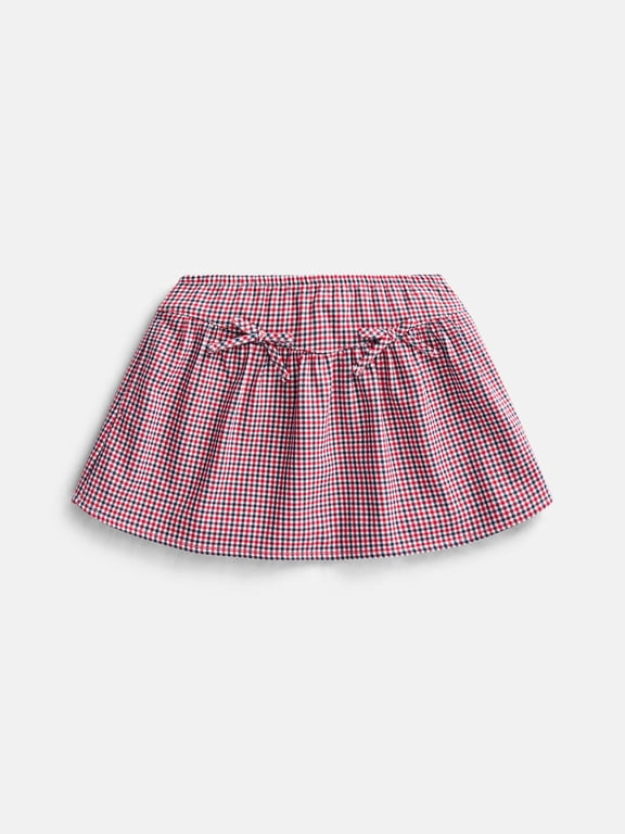 Girls Plaid Bow Skort, Sizes 4-18