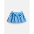 thumbnail image 1 of Wonder Nation Girls Denim Bow Skort, Sizes 4-18, 1 of 3