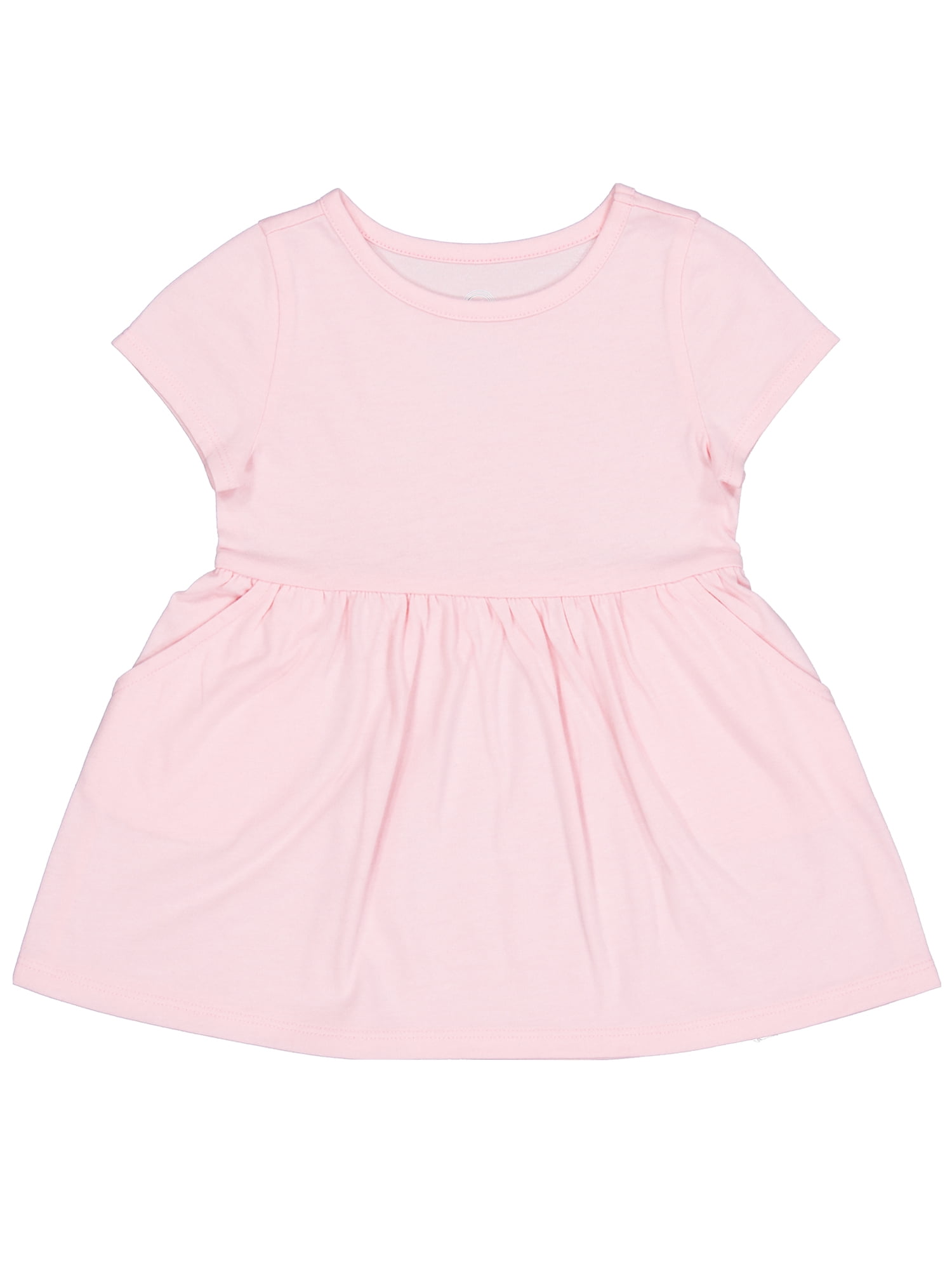 Wonder Nation Toddler Girl Short Sleeve Play Dress, Sizes 12M-3T
