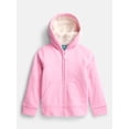 thumbnail image 1 of Wonder Nation Girls Kid Tough Fully Lined Zip Hoodie Jacket, Sizes 4-18 & Plus, 1 of 3