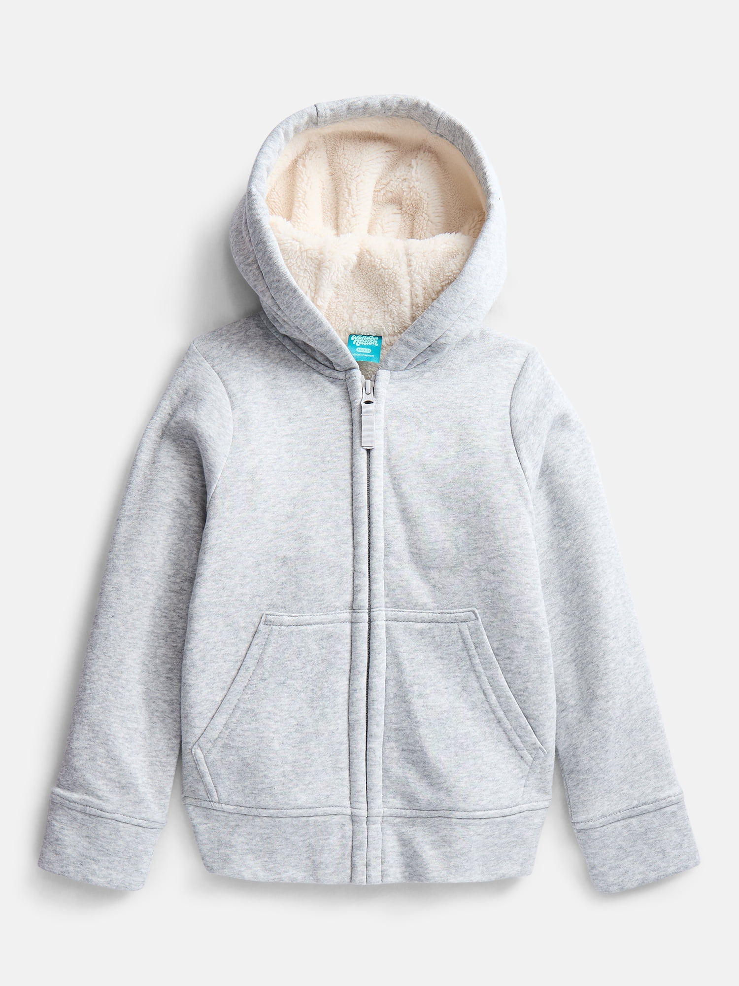 Wonder Nation Girls Kid Tough Fully Lined Zip Hoodie Jacket, Sizes 4-18 & Plus