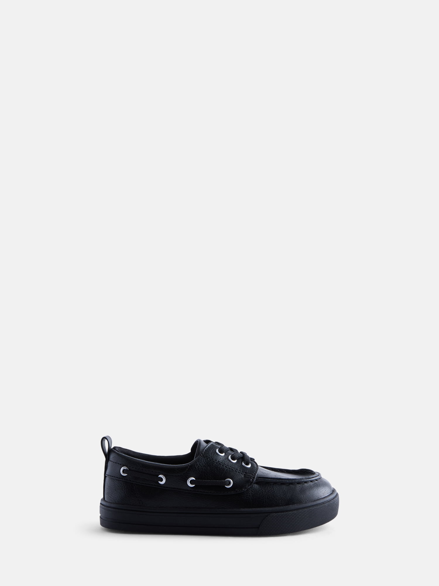 Wonder Nation Little and Big Boys' Faux Leather Boat Shoes