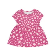 Wonder Nation Toddler Girl Short Sleeve Play Dress, Sizes 12M-3T