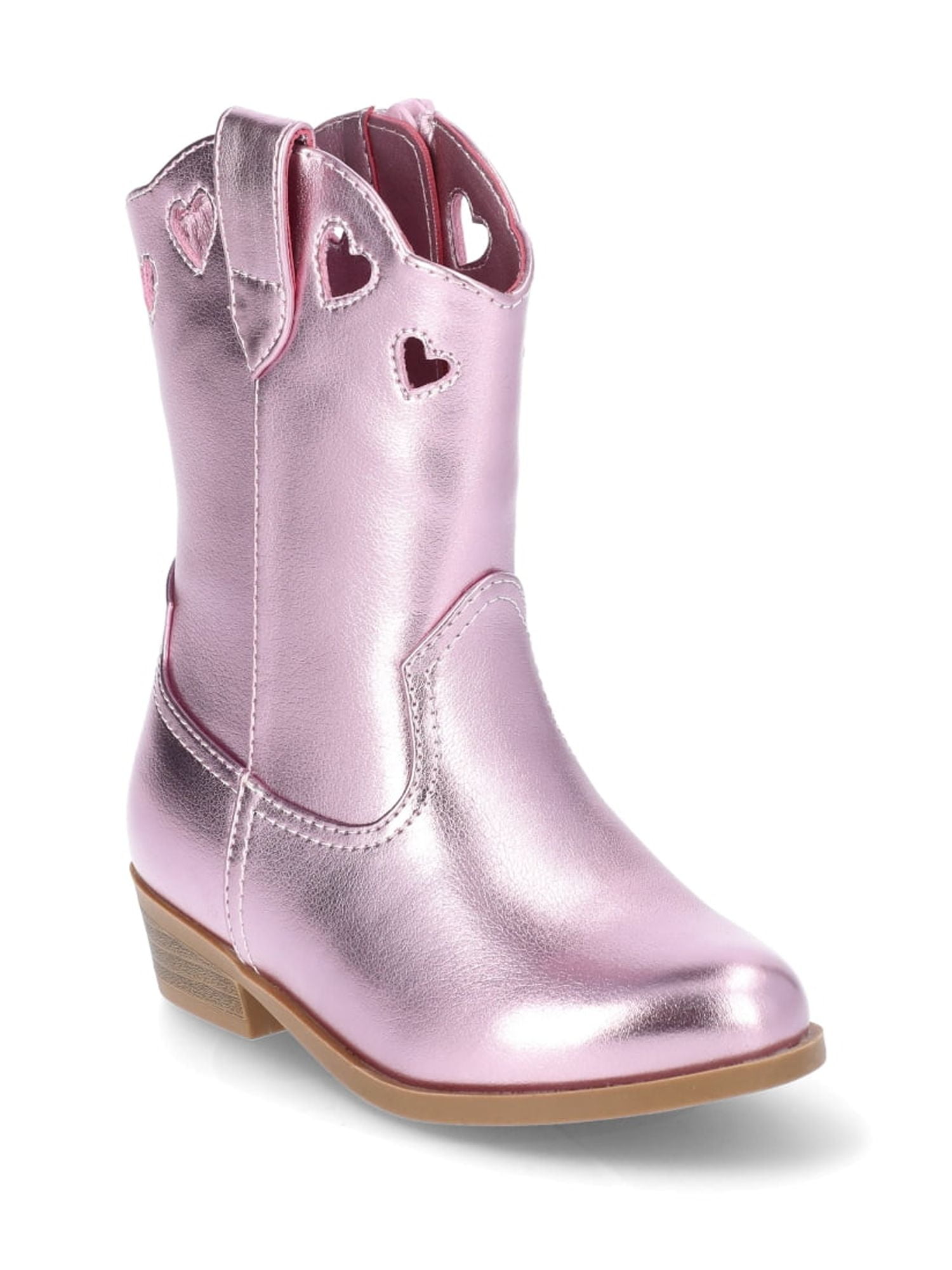 Wonder Nation Western Cowgirl Boot – Easy-On Comfort for Girls