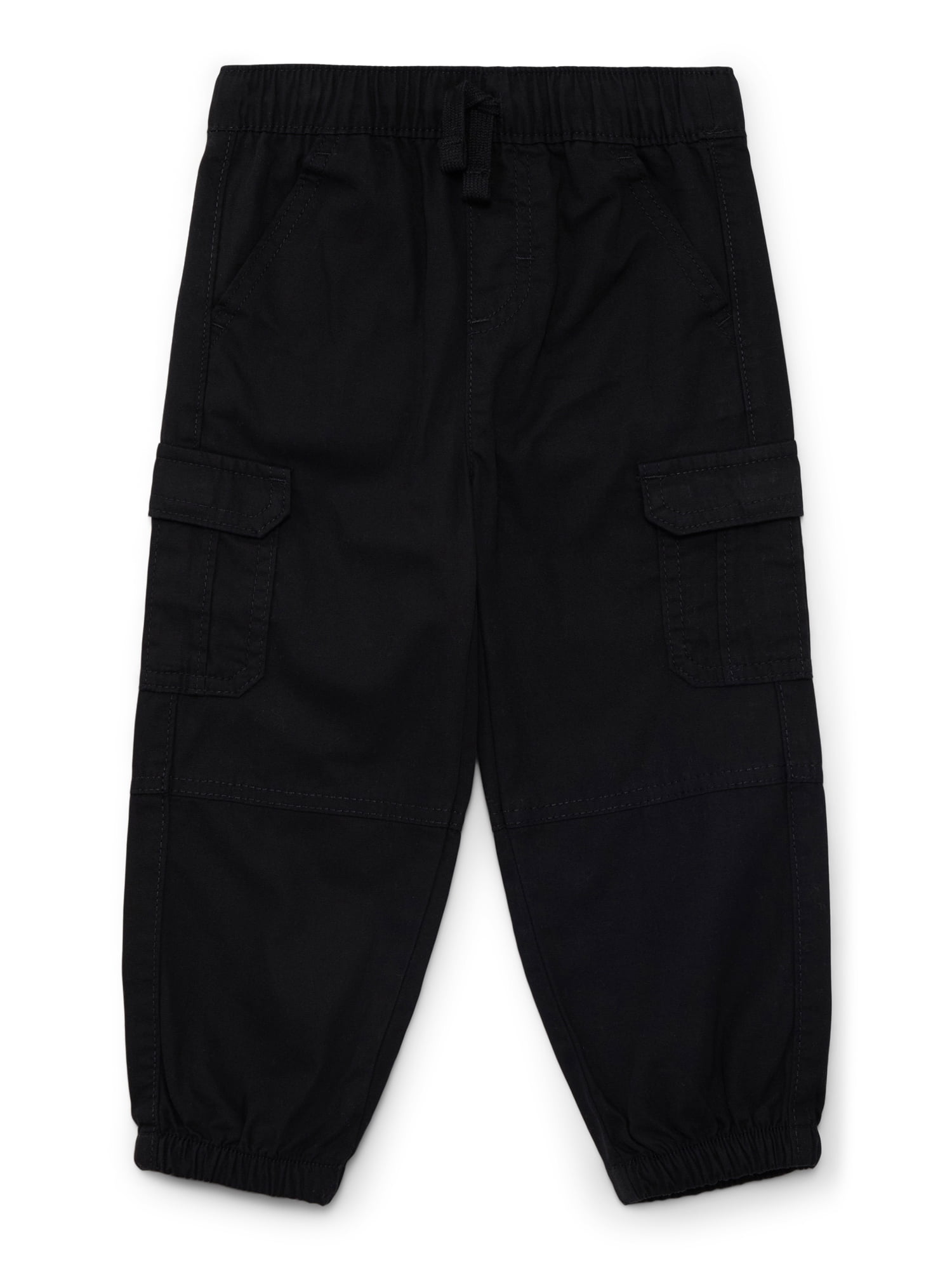 Wonder Nation Baby and Toddler Boys Cotton Cargo Jogger Pants, Sizes 12M-5T