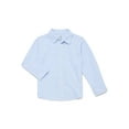 thumbnail image 1 of Wonder Nation Toddler Boys' Striped Button Up Cotton Shirt with Long Sleeves, Sizes 12M-5T, 1 of 3