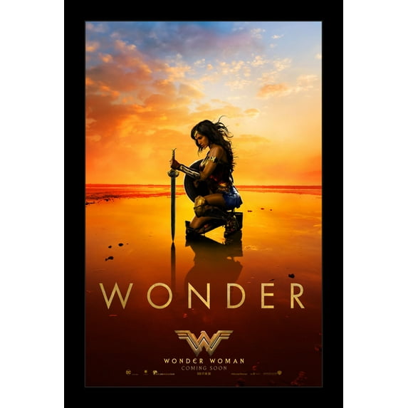 WONDER WOMAN - 11x17 Framed Movie Poster