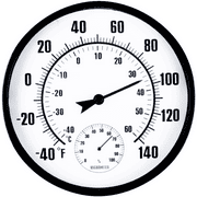 WONDER garden Thermometer with Hygrometer Wall-Mounted Indoor Outdoor Patio Does not Require Any Battery