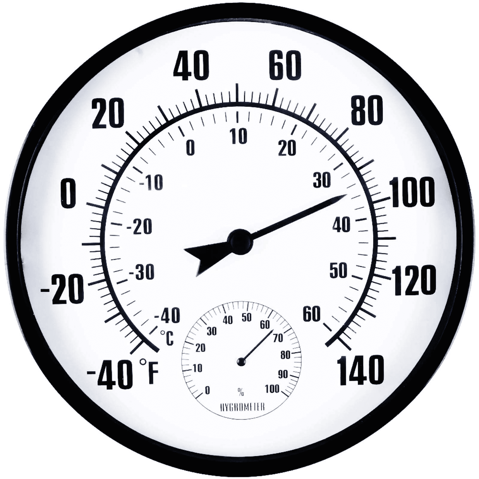 WONDER garden Thermometer with Hygrometer Wall-Mounted Indoor Outdoor Patio Does not Require Any Battery