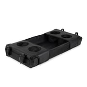 WonderFold Flex Snack Tray with Convertible Cup Holders for W4 Quad Stroller Wagon, Black