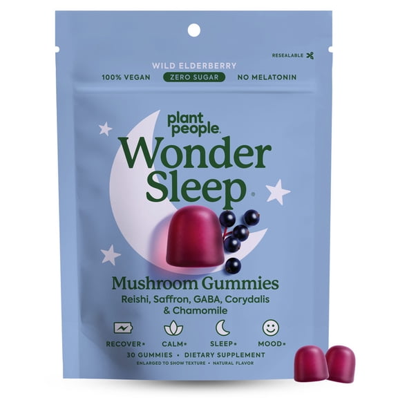 WONDERSLEEP WILD ELDERBERRY 30CT MUSHROOM SLEEP SUPPORT GUMMIES