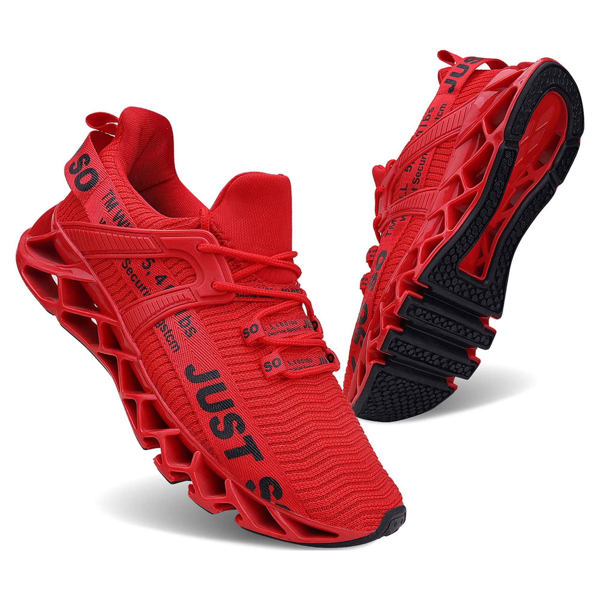 WONESION Men's Running Shoes Red/Black Size 11 Ghana Ubuy