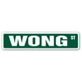thumbnail image 1 of WONG Street Sign Childrens Name Room Sign | Indoor/Outdoor |  30" Wide, 1 of 5