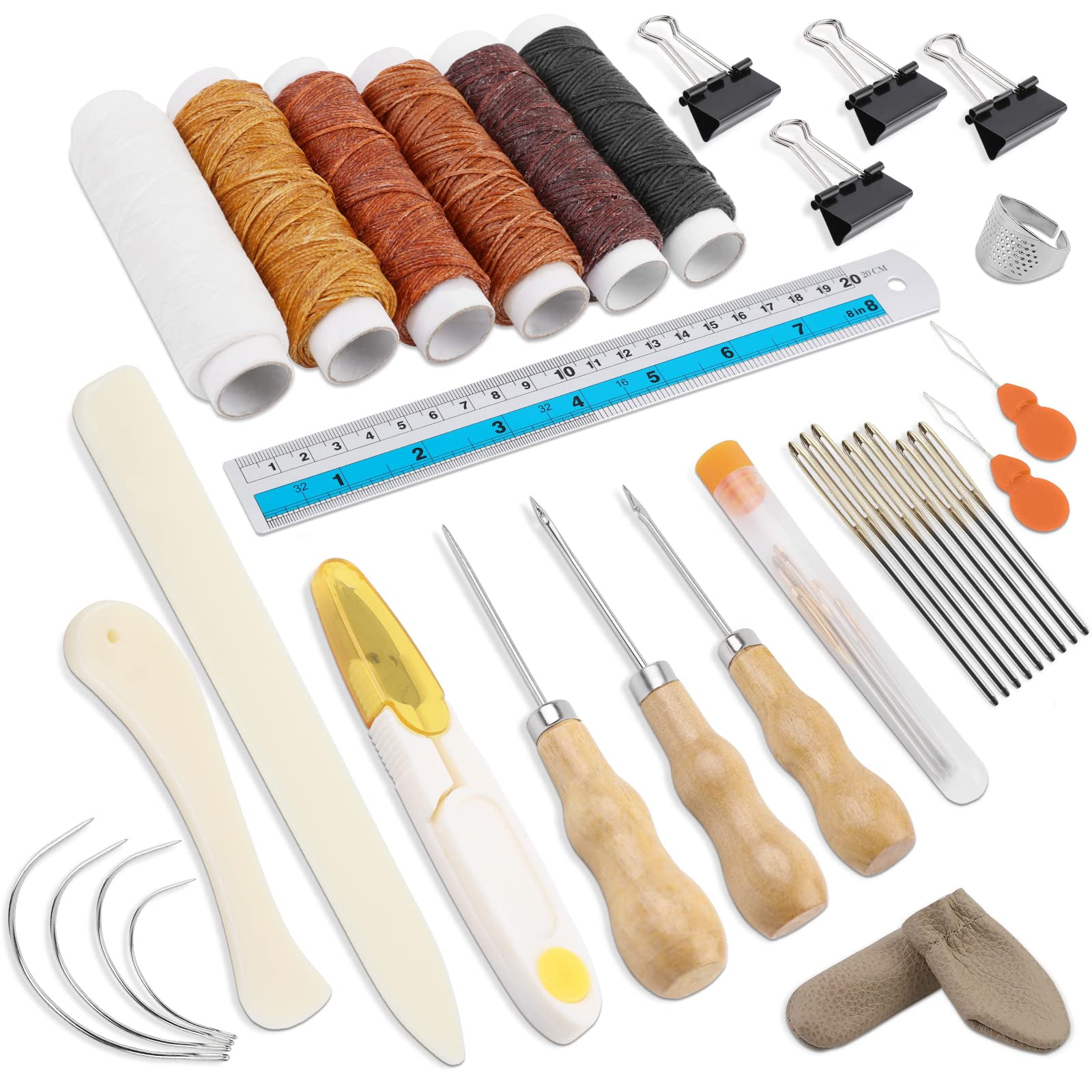 WONVOC Book Binding Kit YPF5 Starter Tools, Bookbinding Supplies, Bone