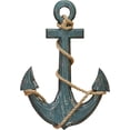 thumbnail image 1 of WOOD ANCHOR WITH ROPE NAUTICAL DECOR, 1 of 1