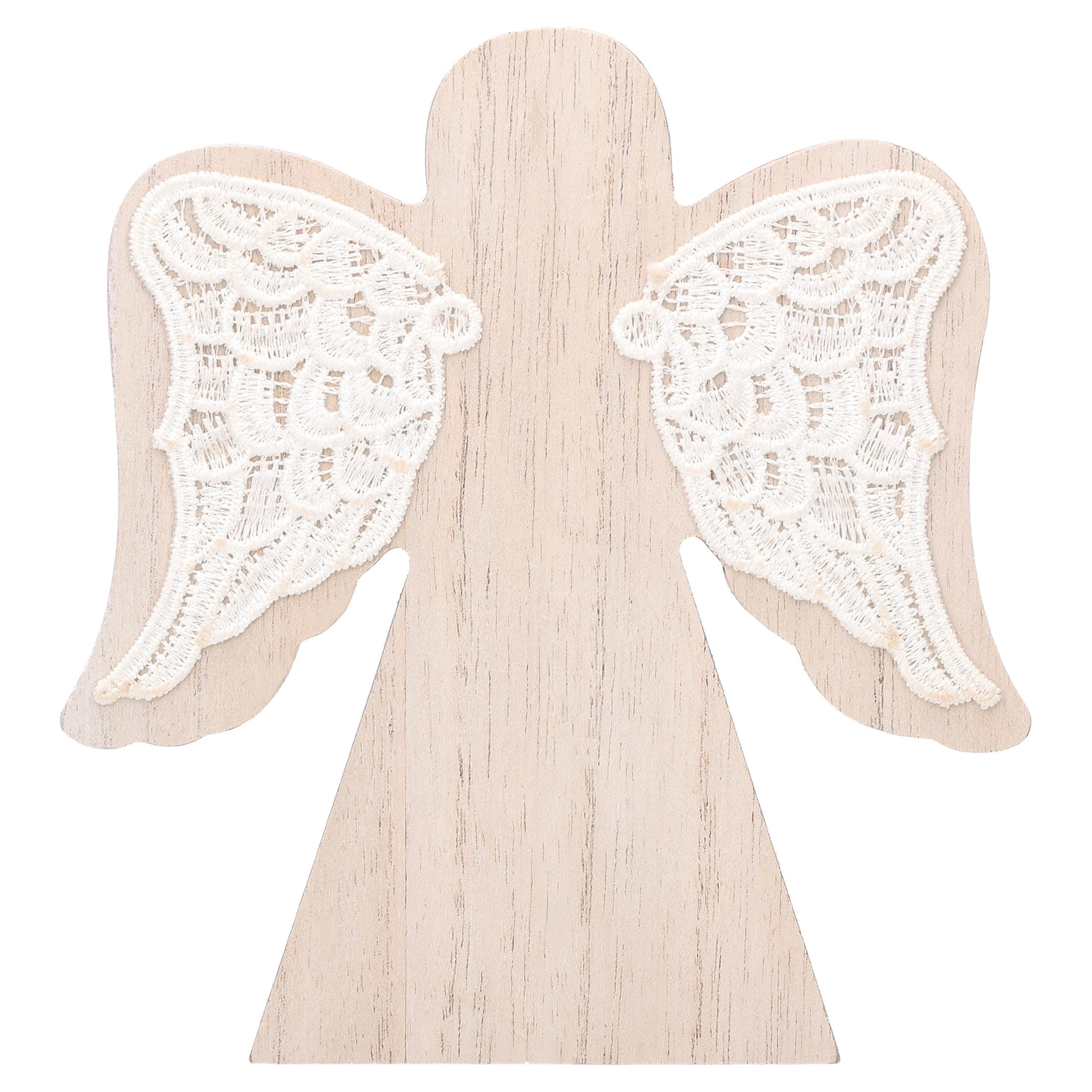 Wood Angel Christmas Decoration, White, 5.3", by Holiday Time