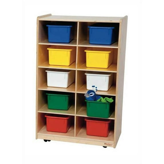 Vertical Storage with (10) Assorted Trays