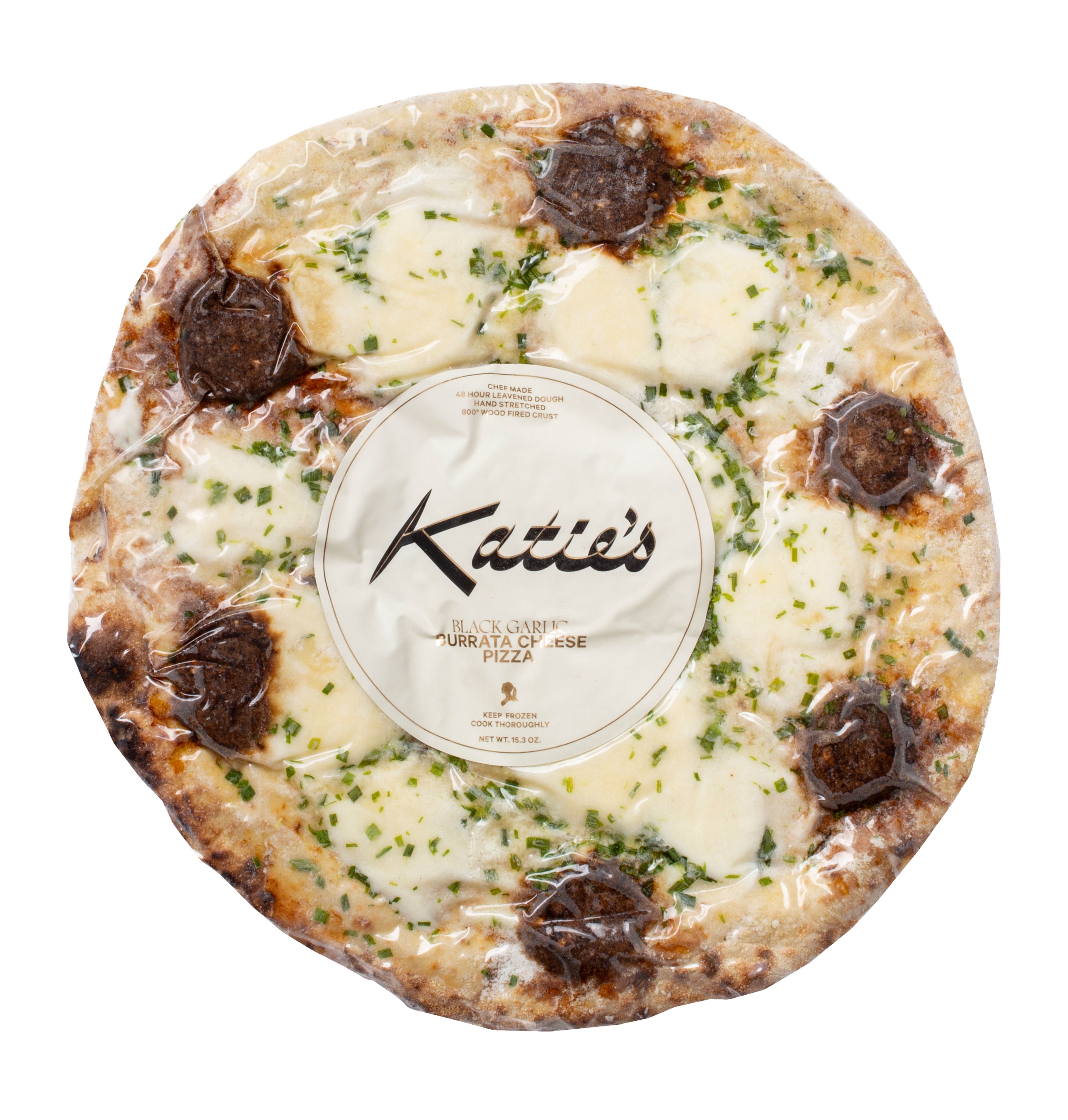 Katie's Black Garlic Pizza, Frozen