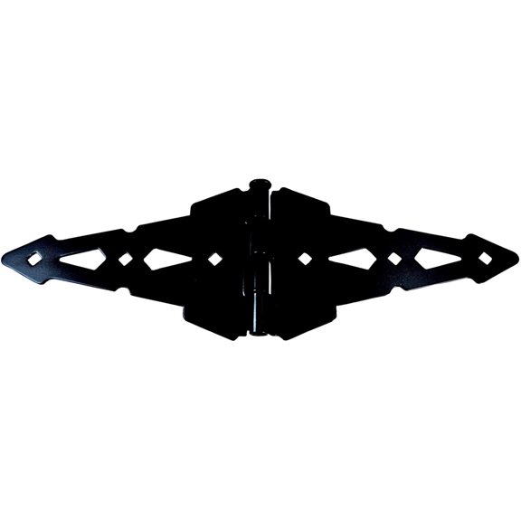 WOOD GATE HINGES: Western Style - (BLACK) (PAIR)