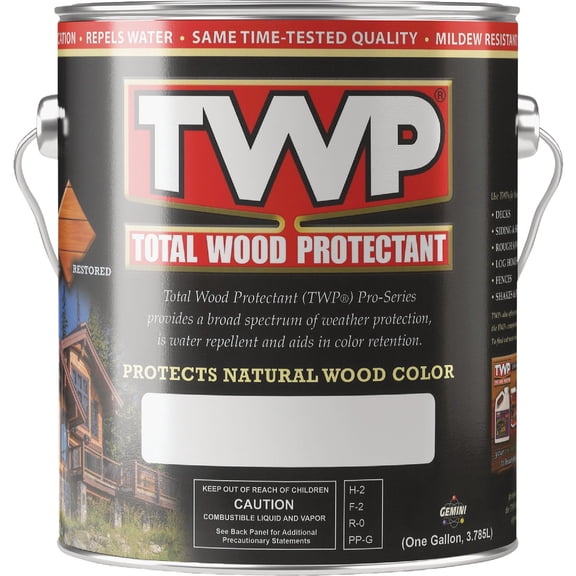 TWP Total Wood Preservative Wood Stain - Semi-Transparent, Brown - 1 Gal Pecan