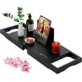 thumbnail image 1 of WOOD Premium Bathtub Tray - Expandable Bath Tray for Tub - Luxury Bathtub & Bathroom Accessories, 1 of 10