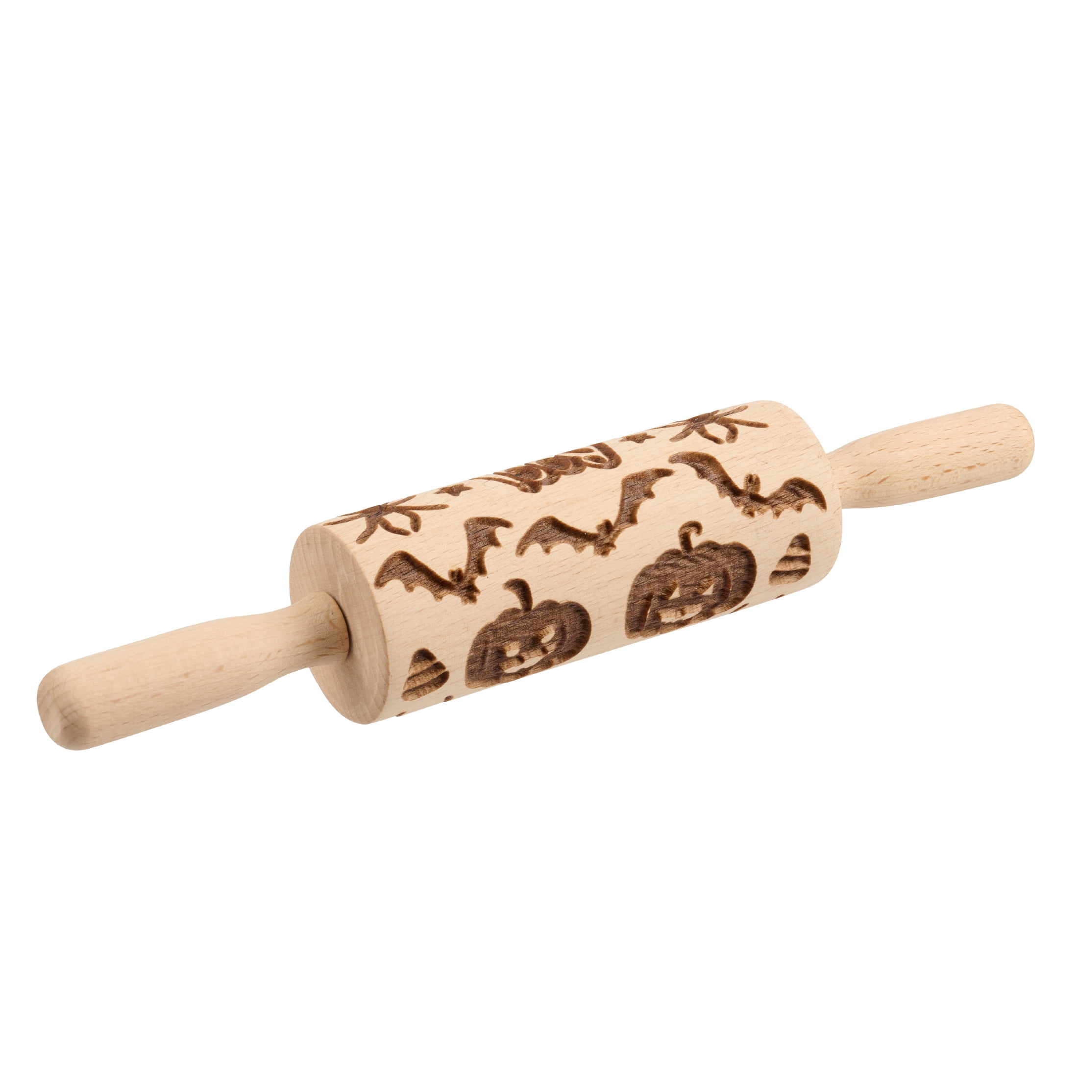 Way To Celebrate Halloween Engraved Wood Rolling Pin