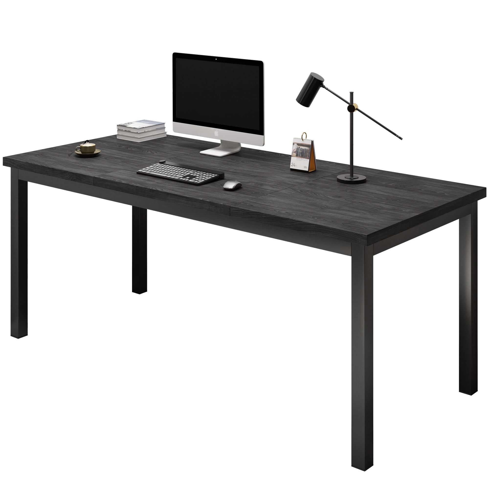 Larg Computer WOODALLOY 70.8 Inch Large Computer Desk, Gaming Computer Desk with A ...