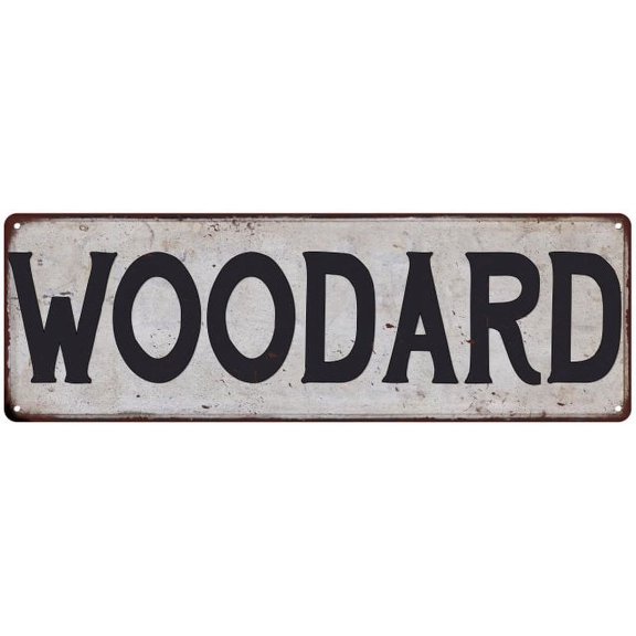 WOODARD Vintage Look Rustic Chic Metal Sign 6x18 106180036772
