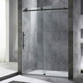 thumbnail image 1 of WOODBRIDGE 48" x 76" Single Sliding Frameless Shower Door MSDC4876-MBL, 1 of 7