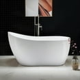 thumbnail image 1 of WOODBRIDGE 59" Acrylic Freestanding Bathtub Contemporary Soaking Tub,BTA1530, 1 of 6