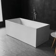 thumbnail image 1 of WOODBRIDGE 59" Freestanding Bathtub Contemporary Soaking Tub BTA0088, 1 of 5