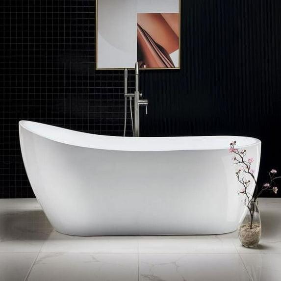 WOODBRIDGE 67" Freestanding Bathtub Contemporary Soaking Tub BTA1508-C