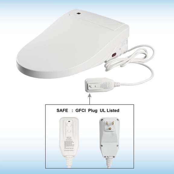 WOODBRIDGE BDI-01 Advanced Bidet Smart Toilet Seat, White