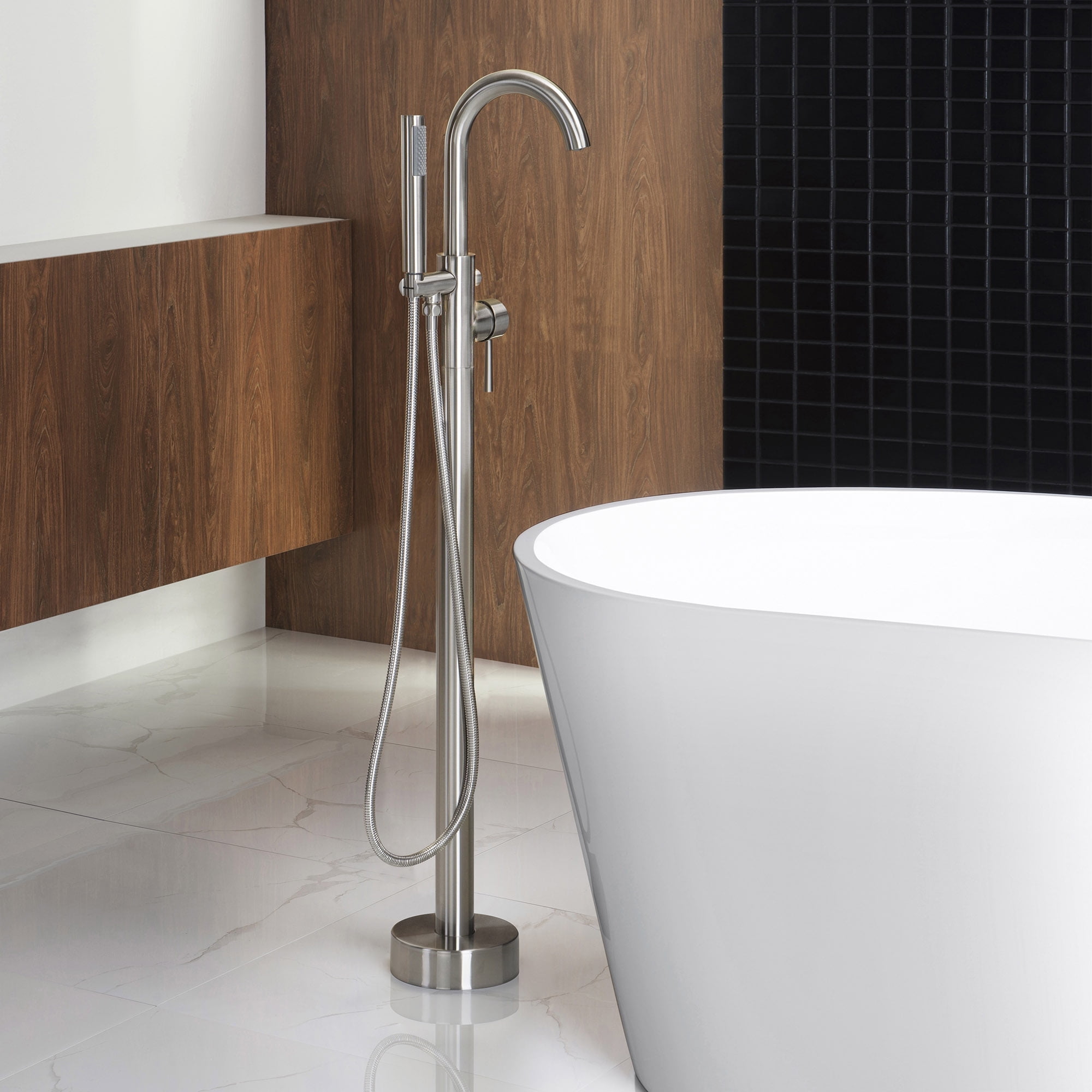 WOODBRIDGE F-0001 Bathtub Faucet, Brushed Nickel