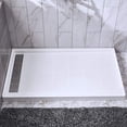 thumbnail image 1 of WOODBRIDGE Shower Base 4836-1000L 48" L x 36" W x 4" H, Left Drain, White, 1 of 6