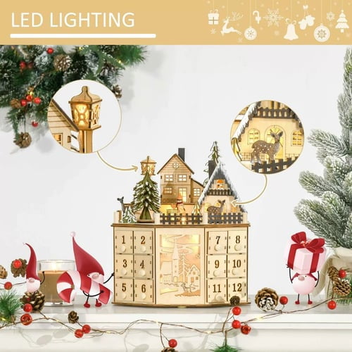 WOODEN CHRISTMAS ADVENT MUSIC CALENDAR Airbnb Vacation Rental Guest Welcome Gift Hosts Leave For December Bookings Holiday Surprise