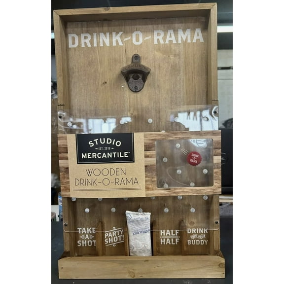 WOODEN DRINK-O- RAMA THE PARTY GAME OF CHANCE