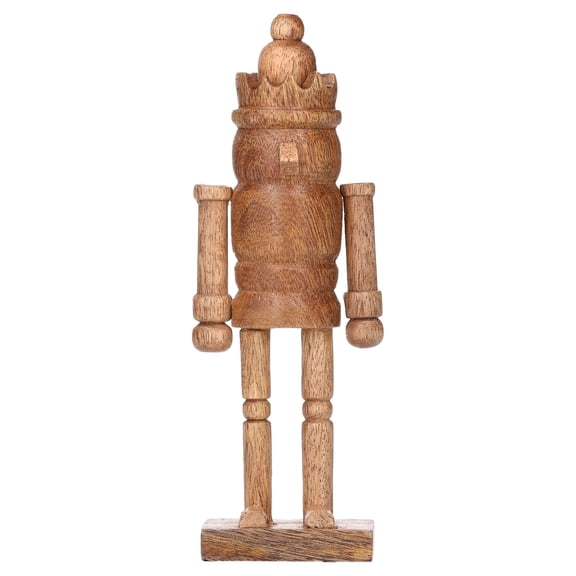 Wood Nutcracker Christmas Decoration, Brown, 8.5", by Holiday Time