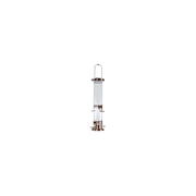 woodlink natube6 audubon 4 port mixed seed tube feeder, brushed copper