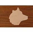 thumbnail image 1 of WOODNSHOP Wolf Head Wood 1/4 x 9 PKG 6 Laser Cut Wooden Wolf Head, 1 of 1