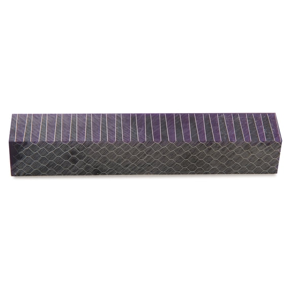 Woodriver Acrylic Honeycomb Pen Blank - 3/4" X 3/4" X 5" - Grape