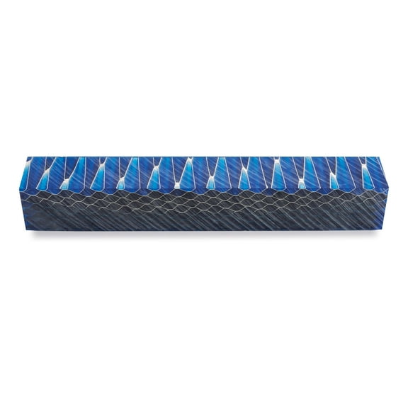 Woodriver Acrylic Honeycomb Pen Blank - Blue