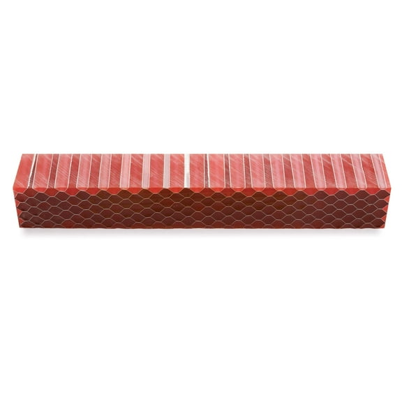 Woodriver Acrylic Honeycomb Pen Blank - Red