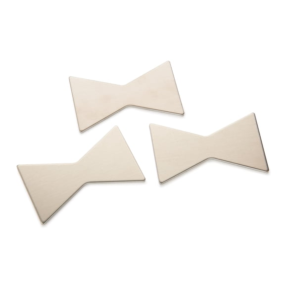 Woodriver Aluminum Bowtie Inlays - Large 3 Pack
