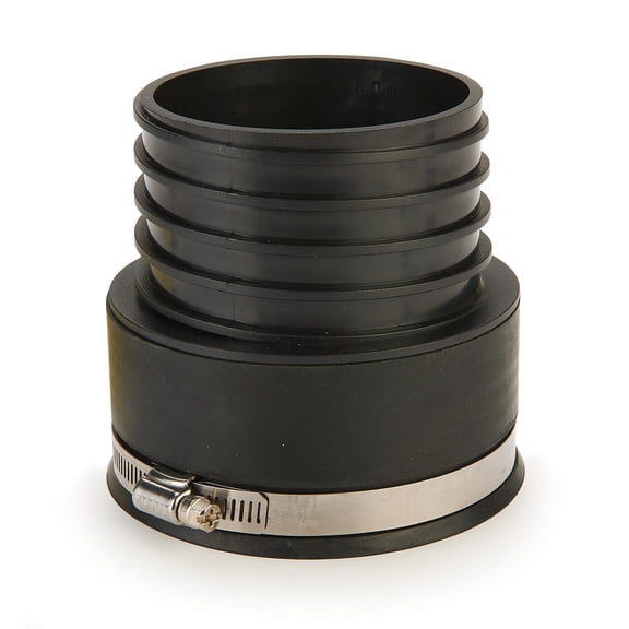 Woodriver Dustconnection Adapts 4" Sch 40 Pvc Pipe To 4" Dust Collection Hose