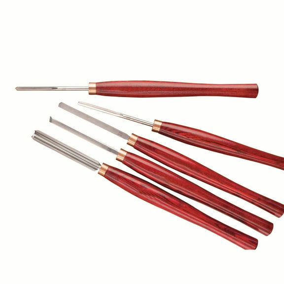 Woodriver High-Speed Steel Beginner's 5-Piece Turning Tool Set